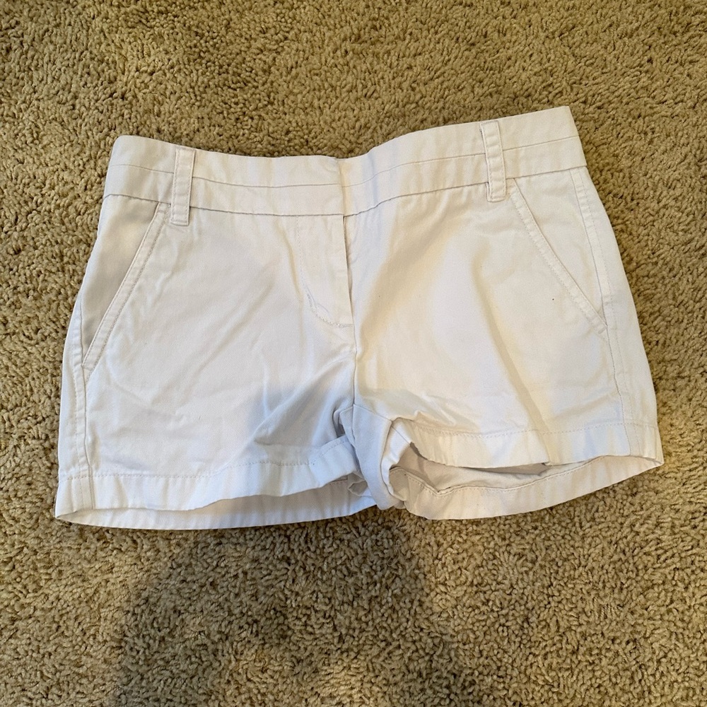 J. Crew Chino Shorts White